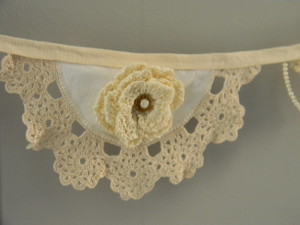 Vintage doily bunting